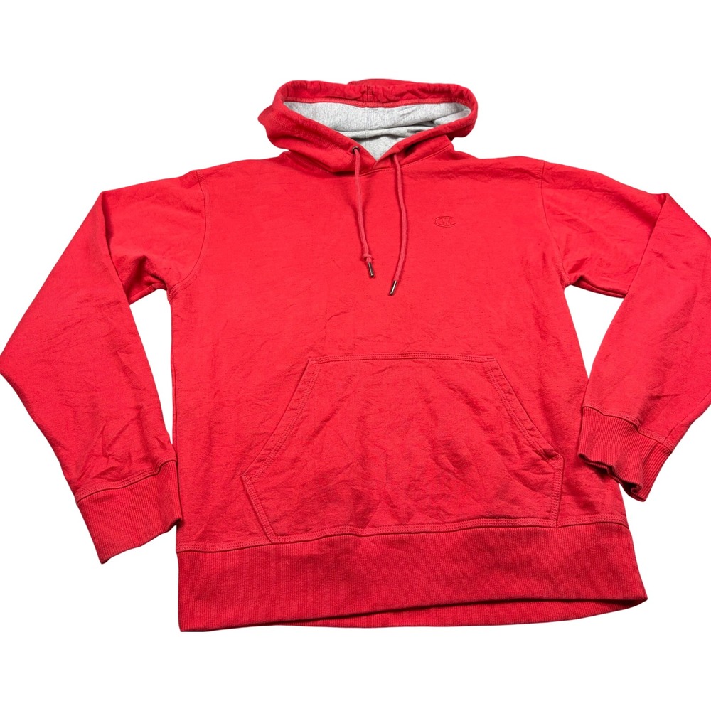 Champion Authentic Athleticwear Mens Red Pullover Hoodie Sweatshirt Size M